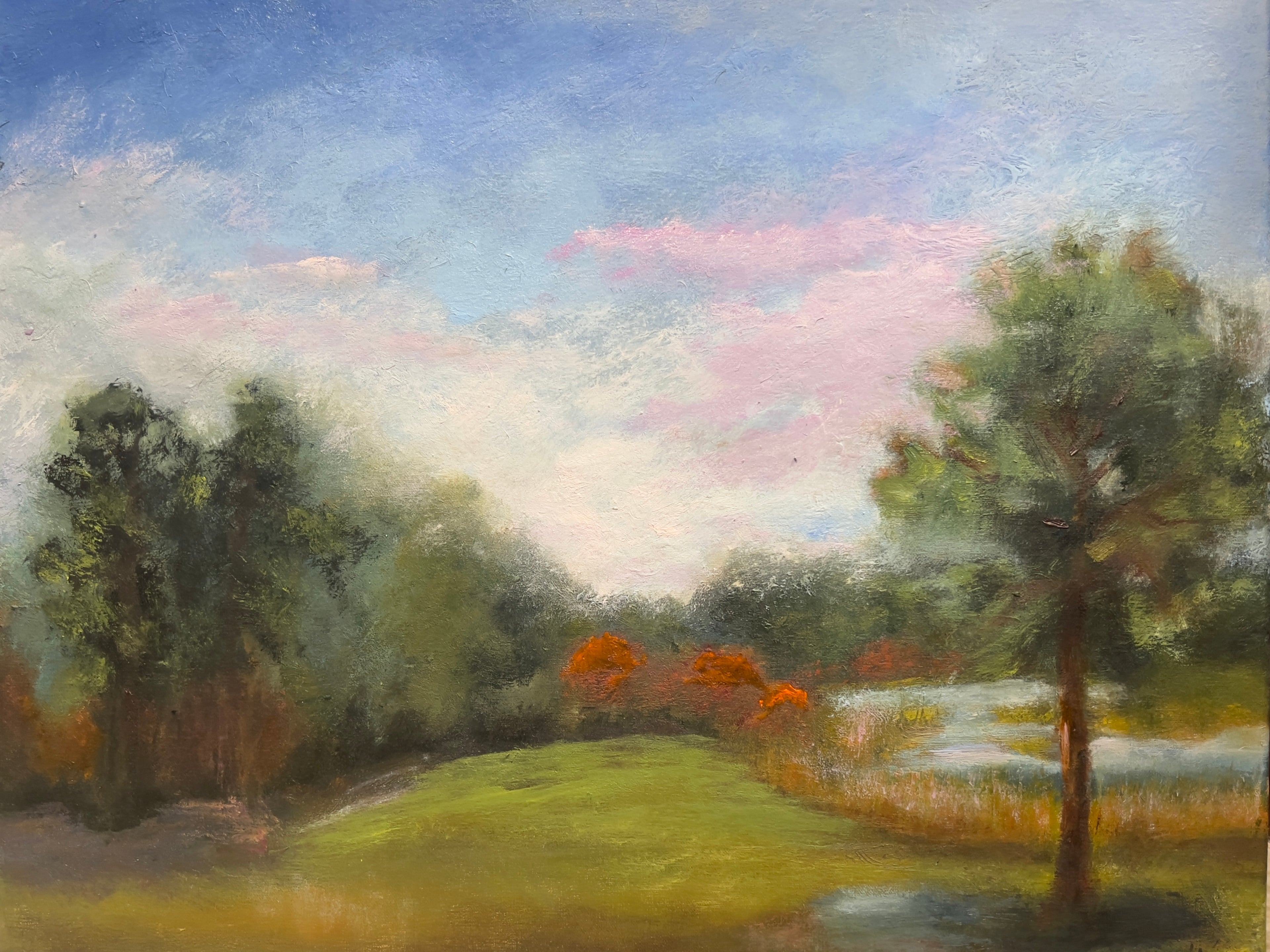 Peaceful Whispers Beside the Still Waters — Original Artwork
