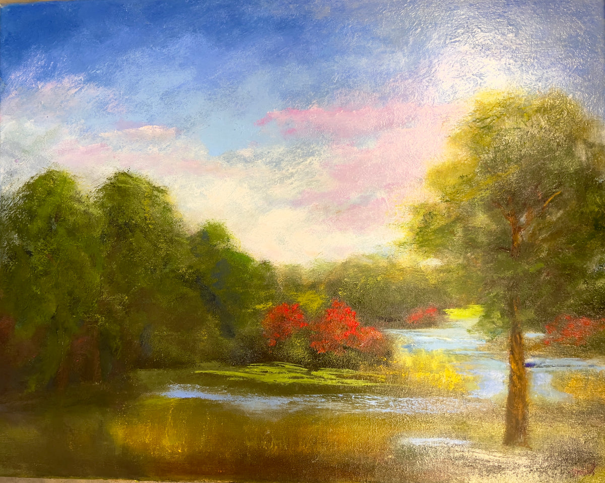 Peaceful Whispers Beside the Still Waters — Original Artwork